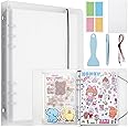 SUNEZLGO Reusable Sticker Album with 100 Sheets, Collecting Book with Pockets, A5