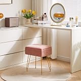 YMYNY Velvet Storage Ottoman Pink 40x29.5x48CM with Removable Cover view 2