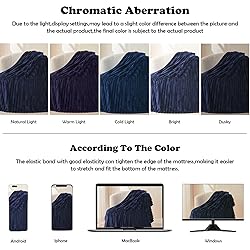 NEWCOSPLAY Super Soft King Blanket Dark Navy