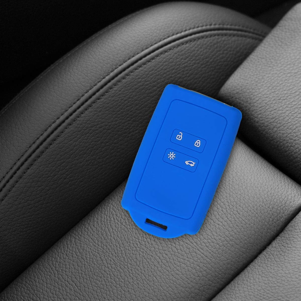 kwmobile Car Key Cover Compatible with Renault 4 Button Car Key Smart Key (only Keyless Go) - Image 3