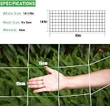 KAHEIGN Plant Trellis Netting 1.8m x 10m Nylon Garden Netting White 15cm Grid view 4
