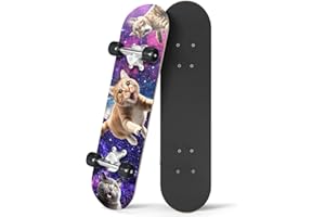 24 inch Rude Boyz Mini Cruiser Skateboard - Aluminium Trucks - Kids Skateboard Ages 5-8 Beginner - Skateboards for Kids