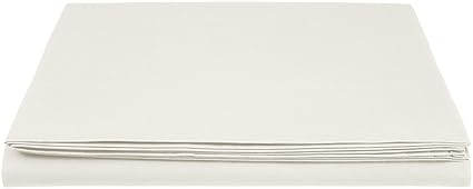 AmazonBasics 'Everyday' Bettlaken aus 100% Baumwolle, 280 x 320 cm - Elfenbein