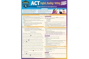 ACT English, Reading & Writing Test Prep: a QuickStudy Laminated Reference Guide