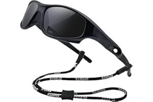 COOLSOME Kids Flexible Polarized UV Protection Sunglasses for Boys Girls Age 3-10 with Strap