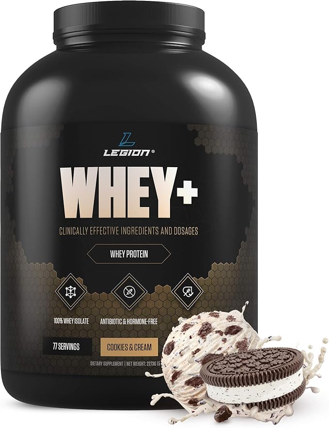 Legion Whey+ Cookies & Cream Whey Isolate Protein Powder