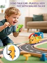 Inspireyes Kids Walkie Talkies 2 Pack Dinosaur Toys 3 7 48H Rechargeable view 2