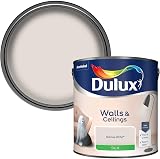 Dulux Silk Emulsion Paint for Walls and Ceilings Nutmeg White 2.5L