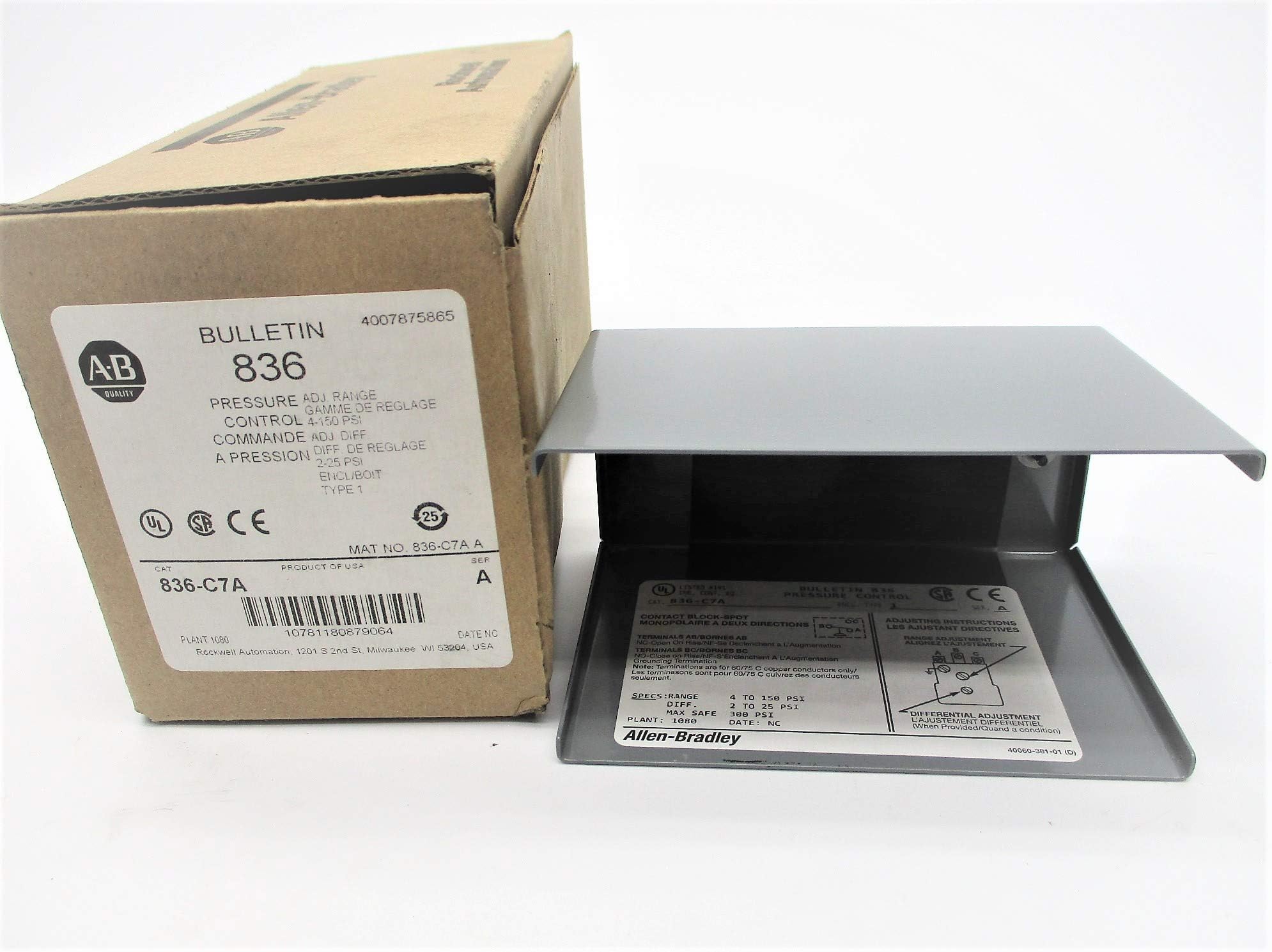 Allen Bradley 836-C7A SER. A (BR/WH) NSMP