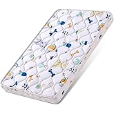 Baby Bassinet Mattress 32x 18 inches- Firm Support and Comfort Premium Foam,Noiseless and Odorless,Hypoallergenic Small Crib Mattress, Fits Moses Basket, Dual Sided with Soft Breathable Fabric