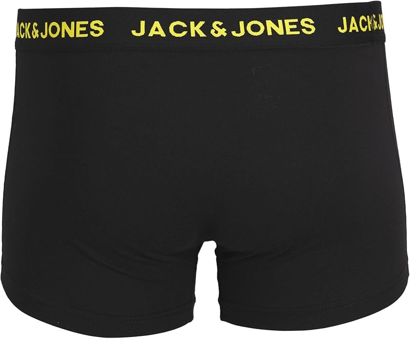 JACBASIC Trunks 7 Pack Boxer a Pantaloncino Uomo, Nero, L