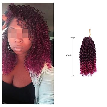 Amazon Com 8 2 Pcs Set Purple Beauty Bob Marley Braids Hair