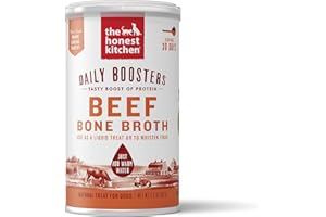 The Honest Kitchen Human Grade Daily Boosts Instant Beef Bone Broth with Turmeric for Dogs 3.6 Ounces