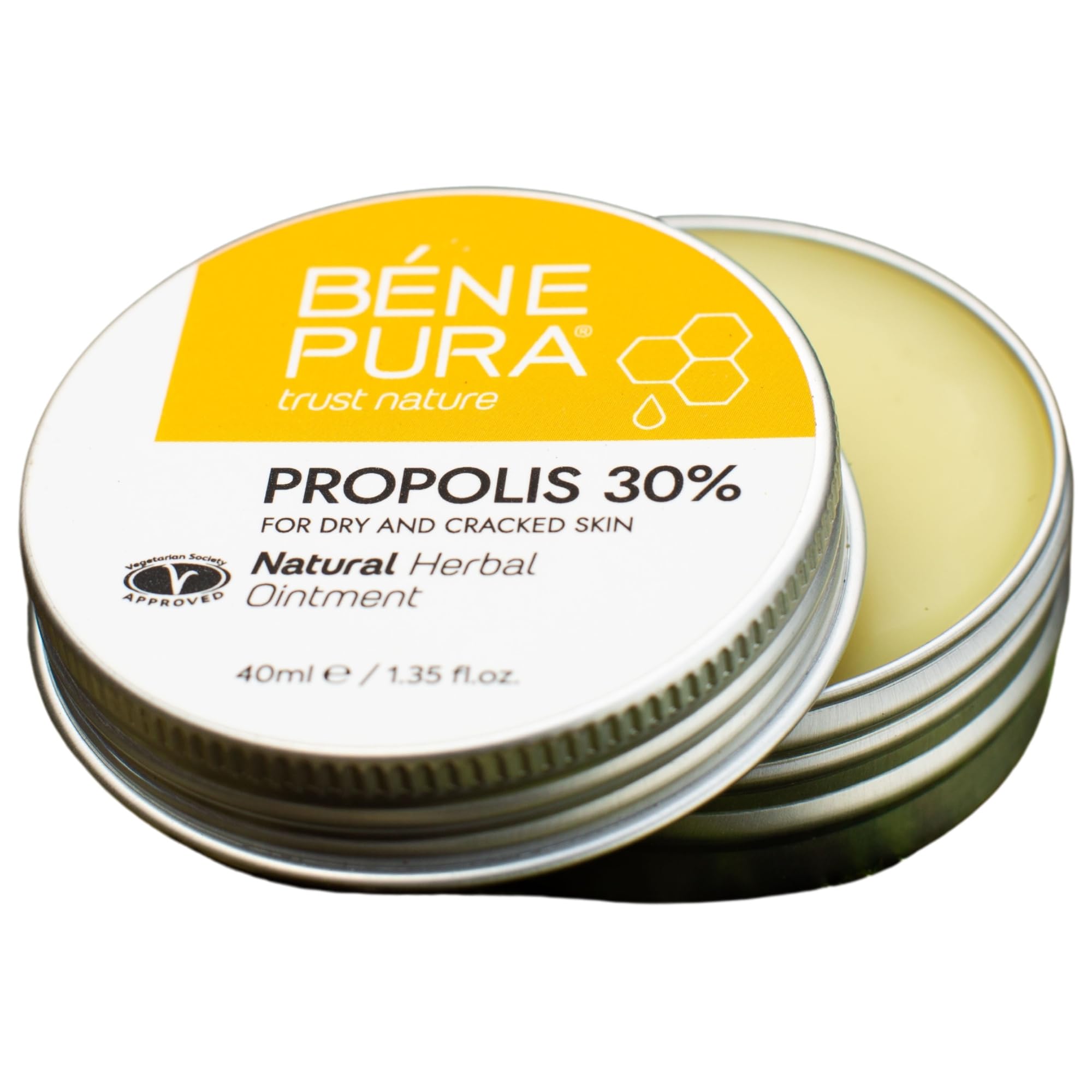BenePura Propolis Ointment, Natural 30% Propolis Ointment for Itchy, Dry and Cracked Skin, 40 ml (Pack of 1)