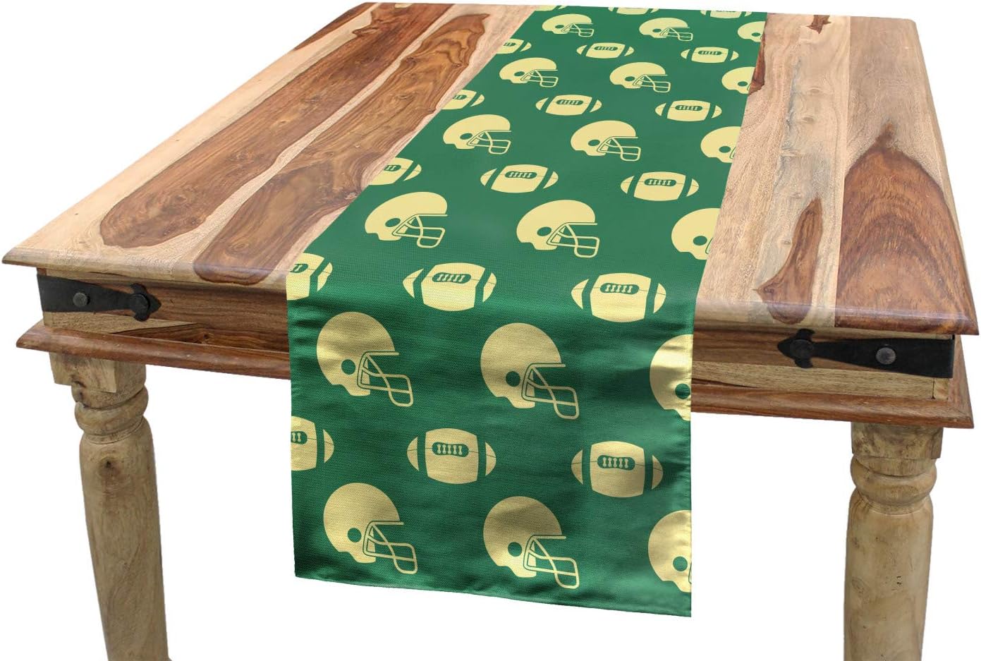 Amazon Com Ambesonne American Football Table Runner Retro Style