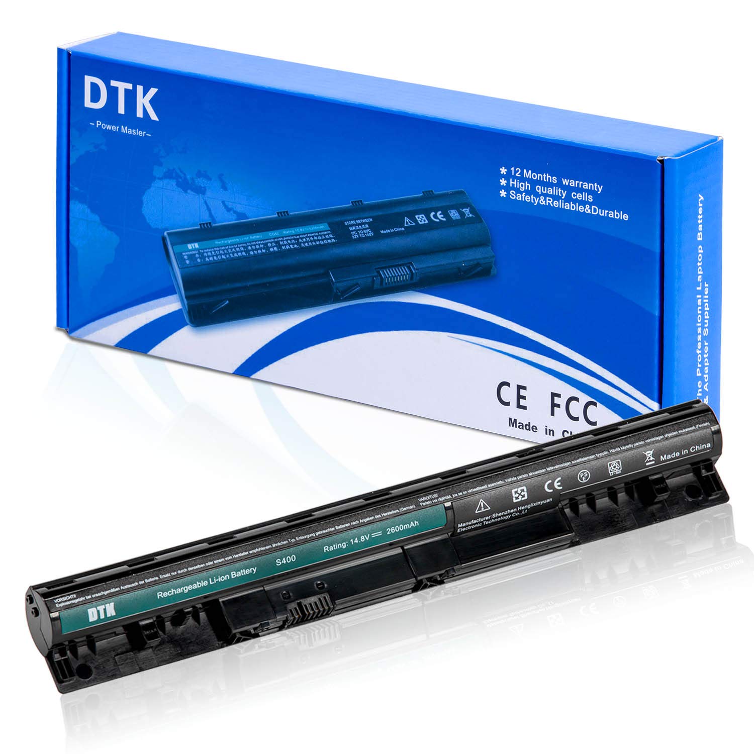 DTK Laptop Battery for LENOVO IdeaPad L12S4Z01 L12S4L01 S300 S310 S400 S400u S405 S410 S415 Touch Notebook 4ICR17/65 [14.8V 2600MAH]