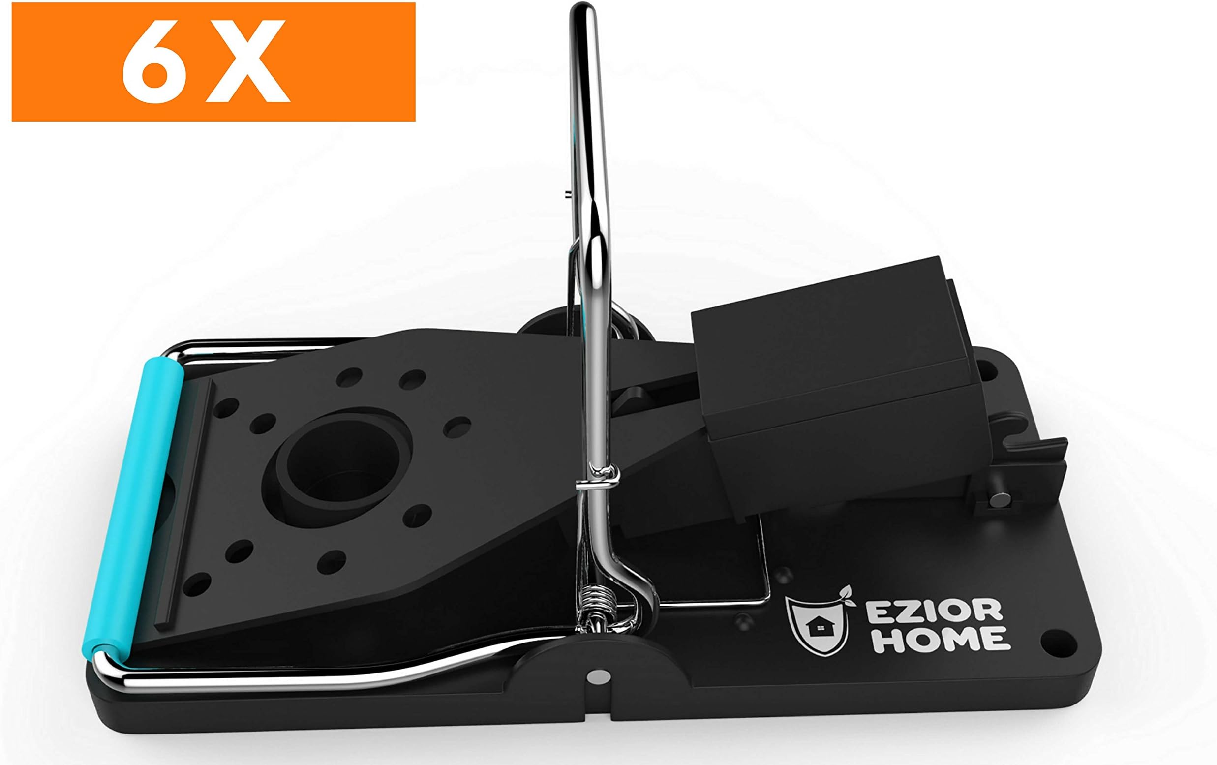 Mouse trap x 6 - Snap Traps that eliminates unwanted mice who squat your home, loft, workplace - Instantly kills rodents without leaving traces or odour - Ultra simple set up - Ecological and reusable