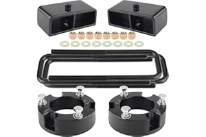 PROEZE 3" Front and 2" Rear Leveling Lift Kits for 2005-2023 Tacoma, 3 inch Front Strut Spacers and 2 inch Rear lift block Fit For Tacoma 2WD/4WD 2005-2023