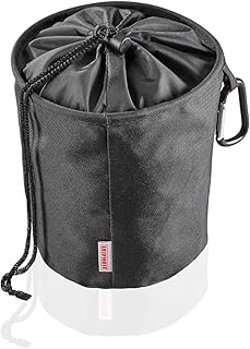 Leifheit Wäscheklammerbeutel mit Haken zum aufhängen, für bis zu 100 Wäscheklammern, schmutzsicherer Klammerbeutel für frische Wäsche, Klammerkorb aus engmaschigen Stoff, peg bag, schwarz