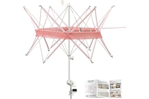 INMAKER Yarn Swift, Pink Yarn Umbrella Swift for Crocheting,The Helper for Knitting Enthusiast