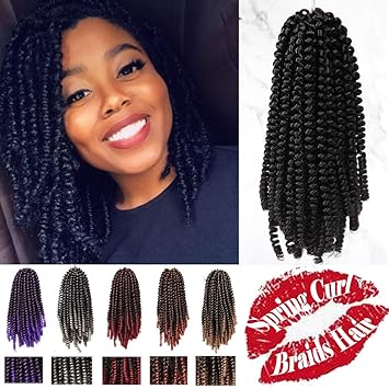 Amazon Com 3packs Spring Curl Hair Fluffy Twist Crochet Hair