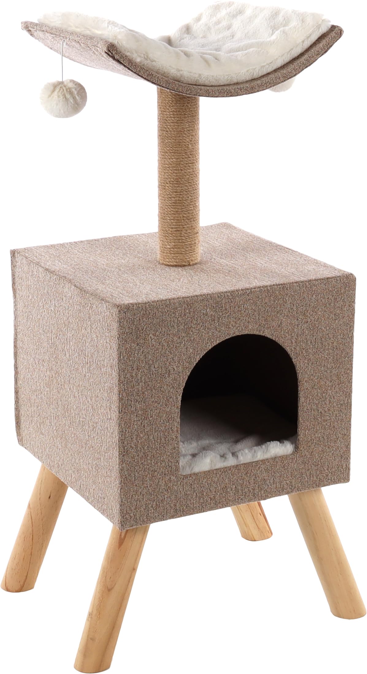 Flamingo 560554 Scandi Cat Scratching Post House