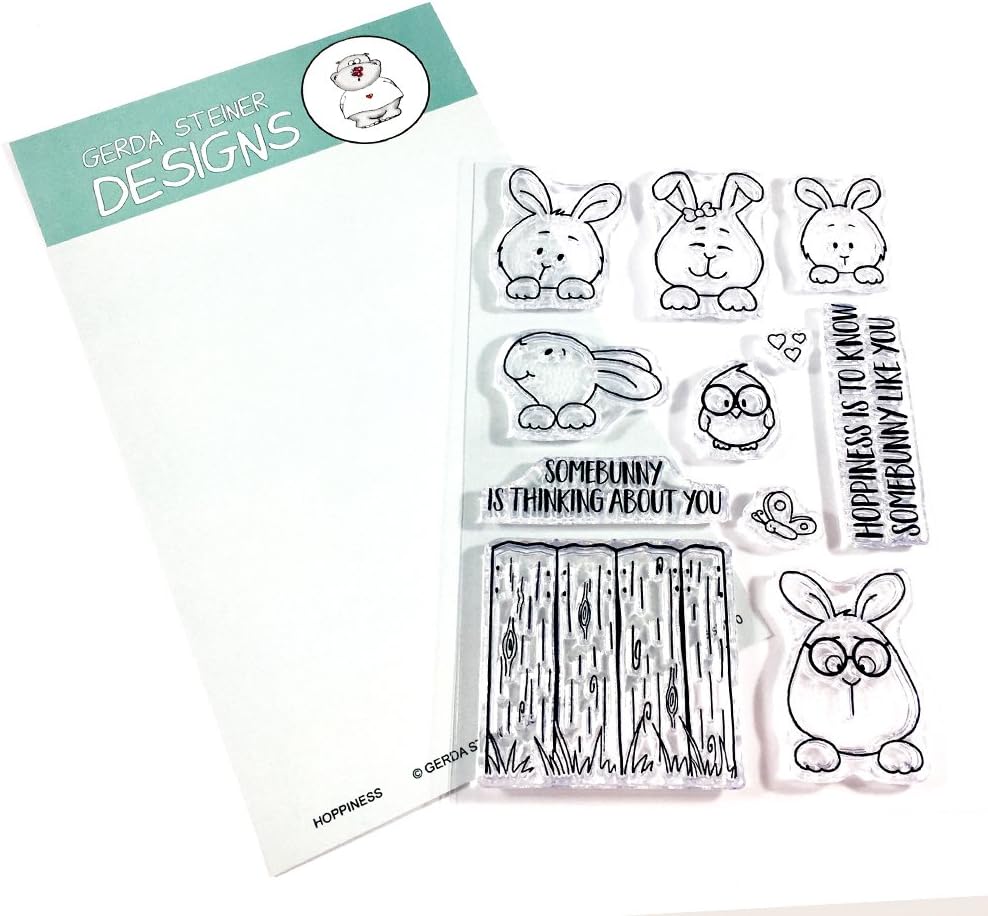 Hoppiness Clear Stamp Set 4x6 Inches