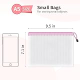 Umriox A5 Plastic Zip Wallets 12 Pack - Waterproof Document Folders view 2