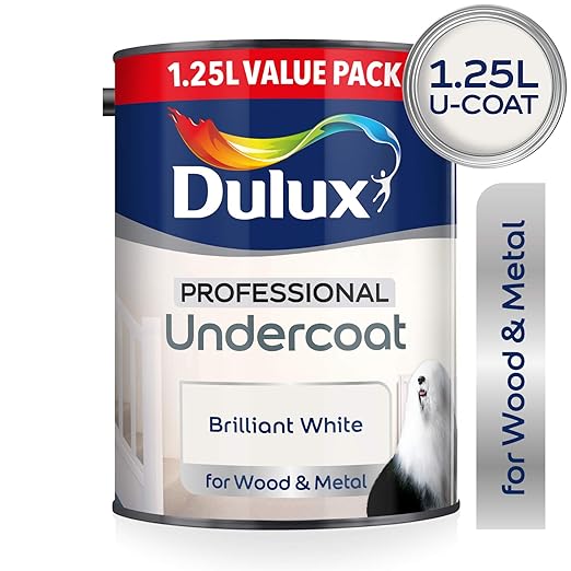 Dulux Professional Undercoat Primer Paint For Wood And Metal 1.25L