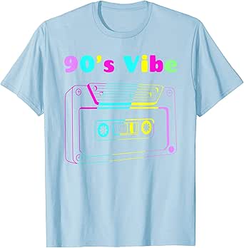 Download Amazon.com: 90's vibe retro cassette Shirt 90s party ...