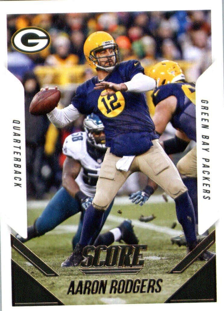 Amazon 2015 Score Football Card 312 Aaron Rodgers Collectibles 