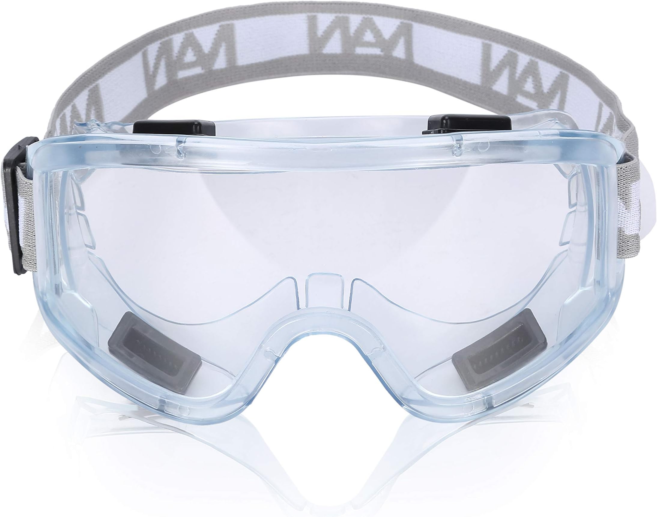 Holulo Safety Goggle Anti-Fog Splash and Impact Resistant Goggle Clear Sport Style Eye Protection(Light blue)