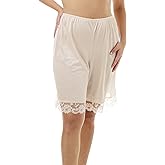 Underworks USA Pettipants Nylon Culotte Slip Bloomers Split Skirt 9-inch Inseam - 8481