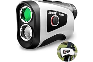JIEHOME Golf Rangefinder with Slope, 7X Magnification 1100 Yards Rangefinder Golfing, Built-in Magnetic & Rechargeable Battery, Flag Pole Locking Vibration, Golf Laser Range Finders for Tournament Legal