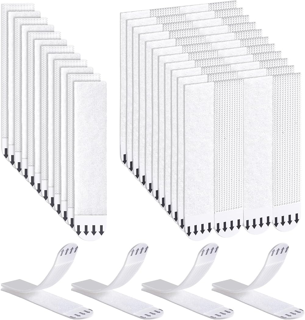 Ainiv 32 Pairs Extra Large Adhesive Picture Hanging Strips 100x20mm Double Side