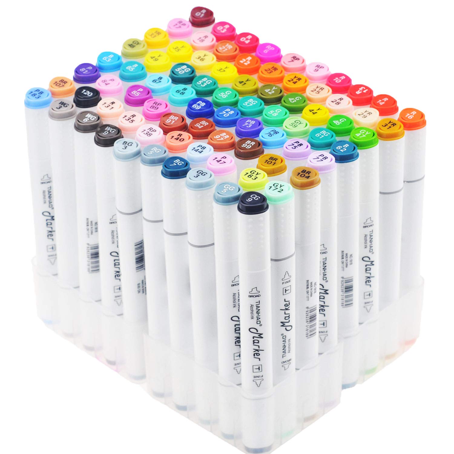 Buy TIANHAO Markers, 80 Colors Art Marker Pen Set for Kids & Adult