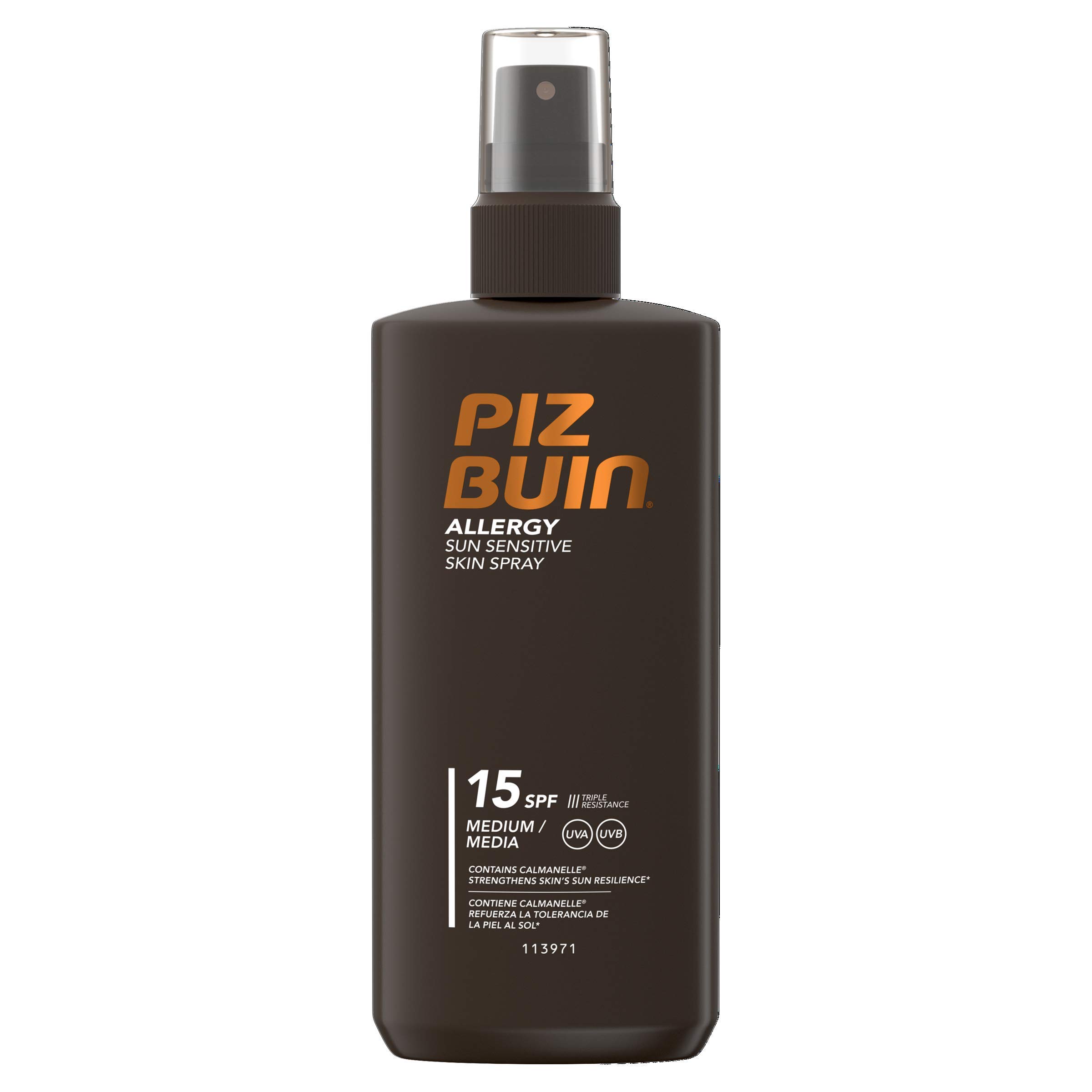Piz Buin Allergy Sun Sensitive Skin Spray SPF 15, 200ml