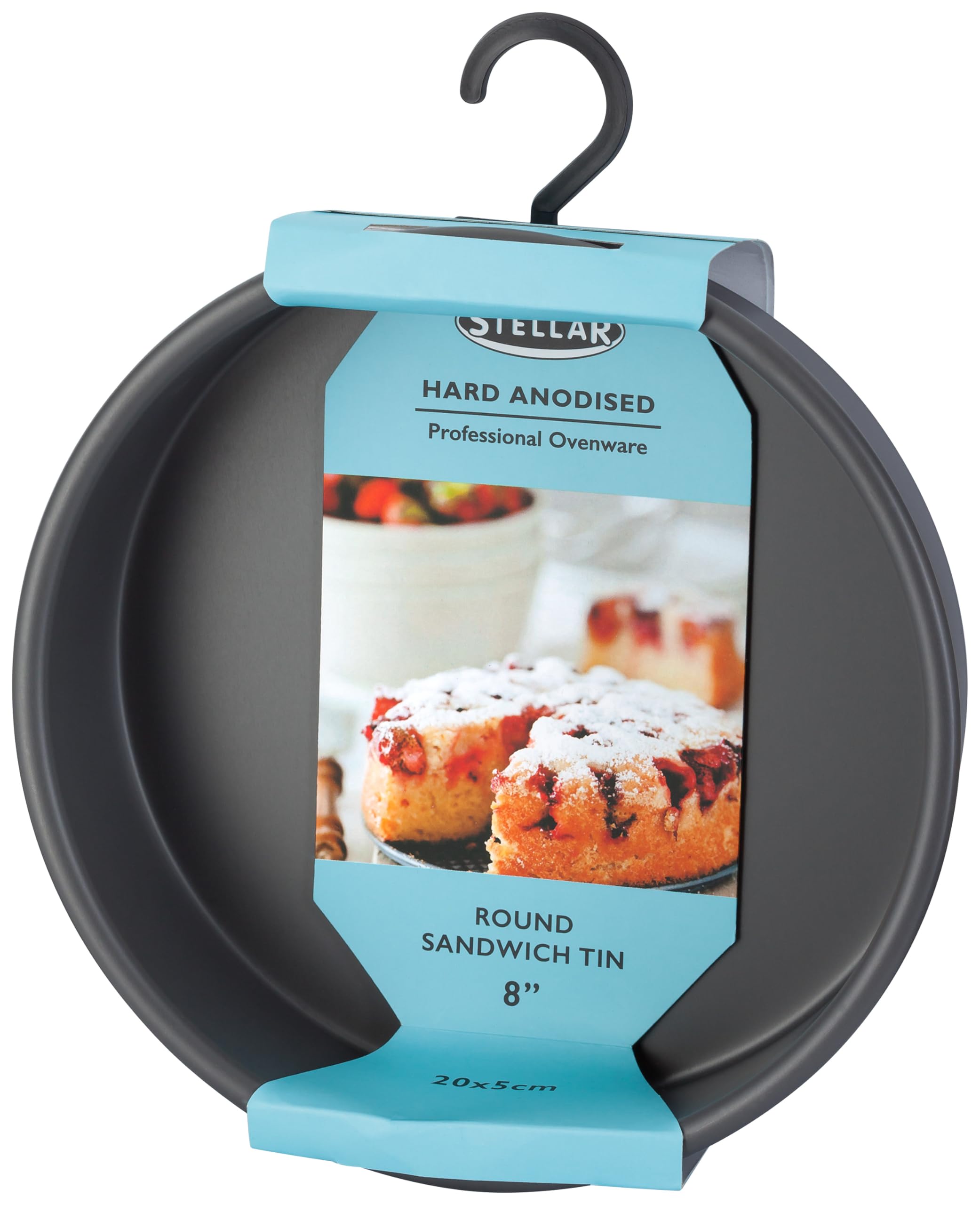 Stellar Expert 8" / 20cm Round Sandwich Tin, Oven Safe to 240C, PTFE & PROFA Free