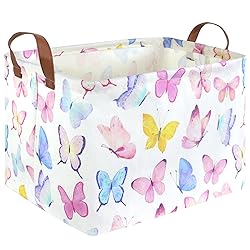 FXOCSHE Rectangular Butterfly Basket,Girls