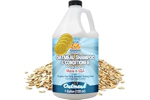 Bodhi Dog Organic Oatmeal Dog Shampoo & Conditioner - Hypoallergenic Formula - Naturally Deodorize Dogs, Cats & Pets - Moisturizes Dry, Itchy & Sensitive Skin - Made in USA (1 Gallon)