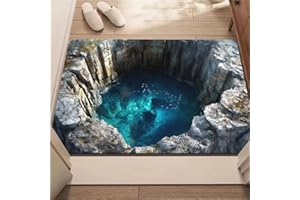 3D Hole Rug, 2026 New Optical Illusion Rugs, Rug That Looks Like A Hole, Carpet Bottomless Holes Optical Illusion Area Rugs, 