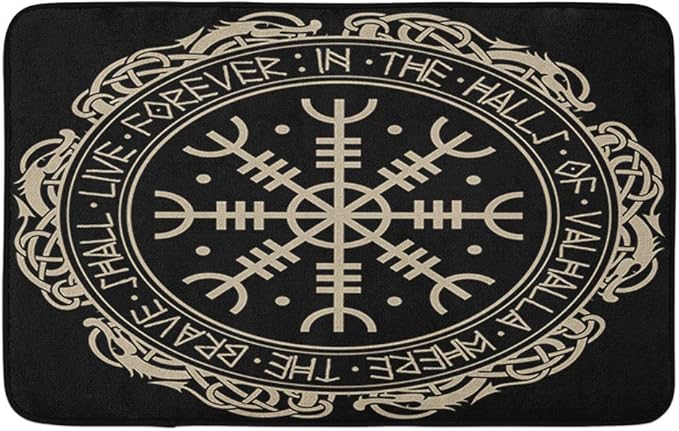 Yaoni Badematte Aegishjalmur Helm der Ehrfurcht Helm des Terrors