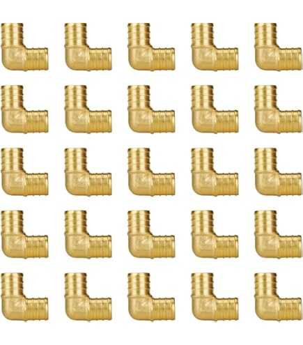 EFIELD 1/2-inch Pex-A Expansion Brass Ball Valve 2-Pack With Drop-Ear & Butterfly Handles