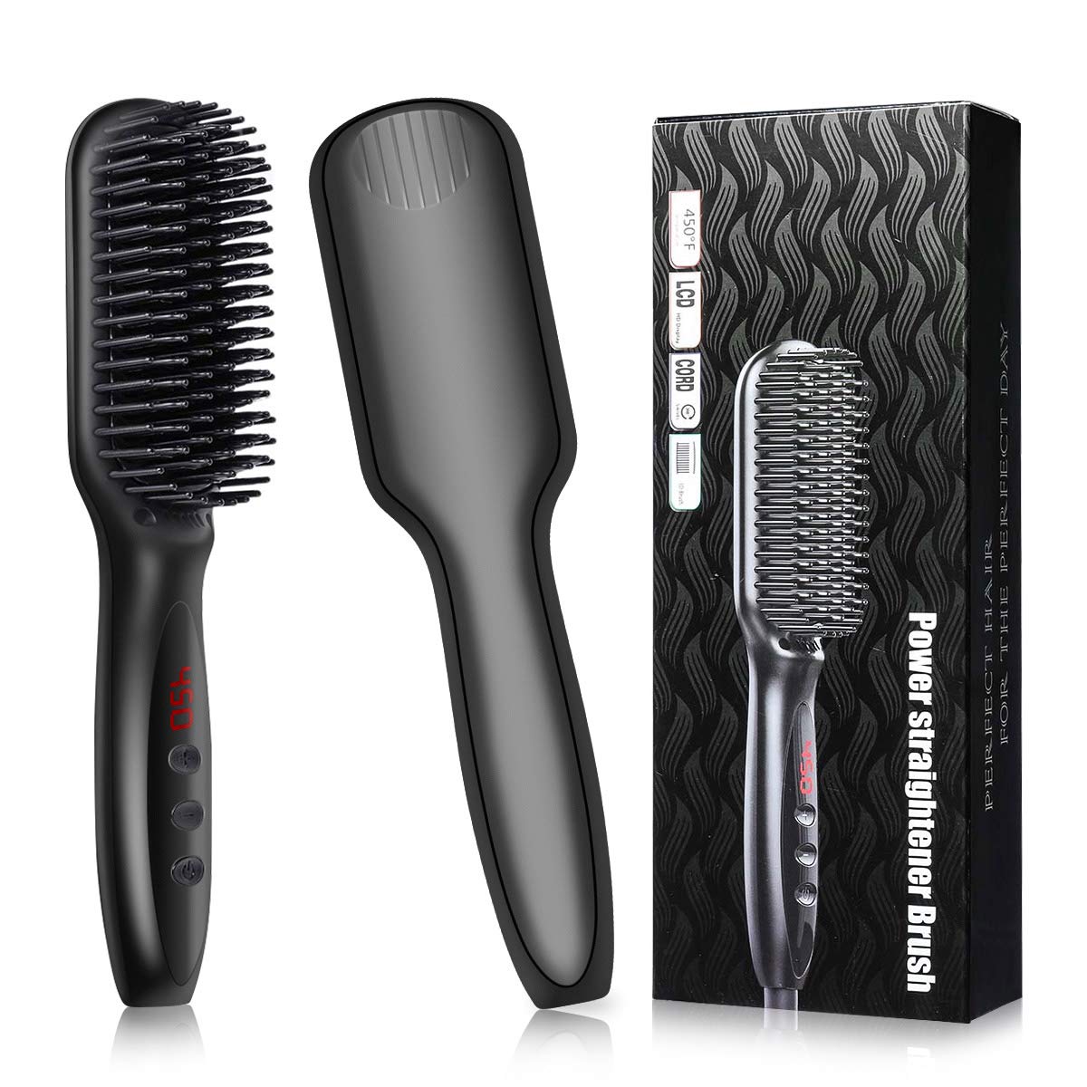 Beard Straightener Brush For Men Ionic Hair Straightening And