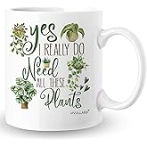 Vivulla68 Gifts for Plant Lovers - Plant Mug - Gardening Coffee Cup for Mom, Dad, Garden Lover - Cool Crazy Plants Lady Gifts - Unique Present for Women, Men, Gardener on Birthday, Christmas