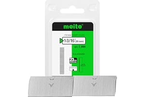 meite 23 Gauge Pin Nails, 1-3/16 Inch Micro Headless Pins - Galvanized 23GA Pins Nails for Nail Gun, Ideal for Fine Woodworki