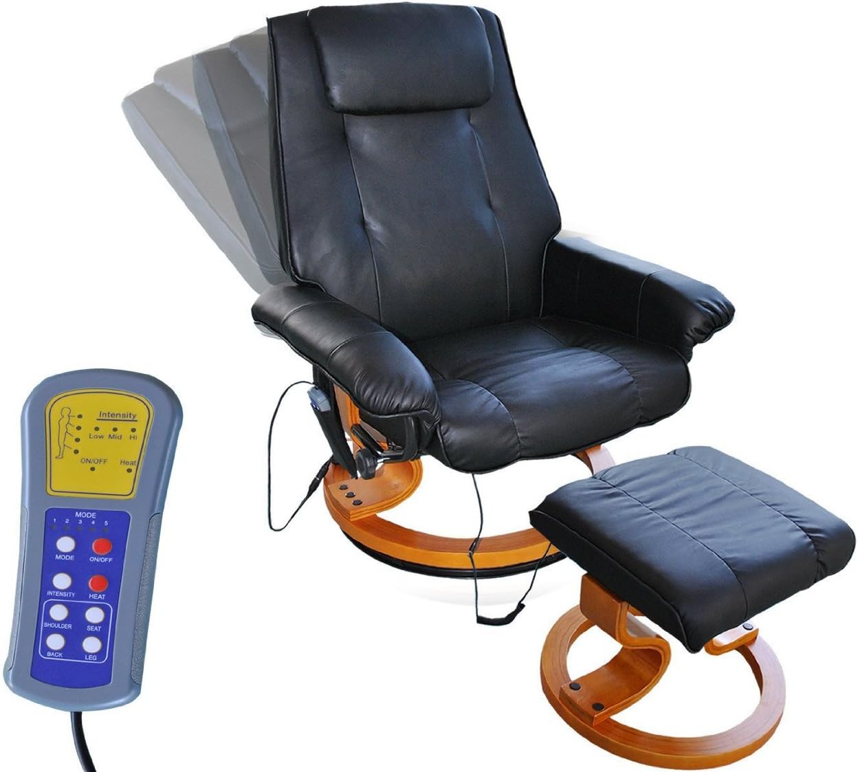 Goplus Office Tv Vibrating Swivel Heated Recliner Massage