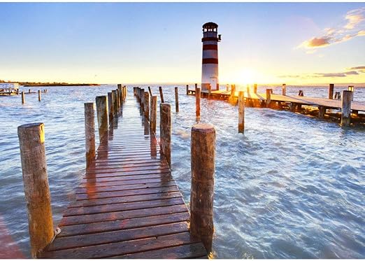 Fototapete Strand Alle Strandmotive Auf Einen Blick Vlies Premium Plus 300x210 Cm Lovely Lighthouse Sonnenaufgang Meer Sonnenaufgang Palmen No 150 Amazon De Baumarkt