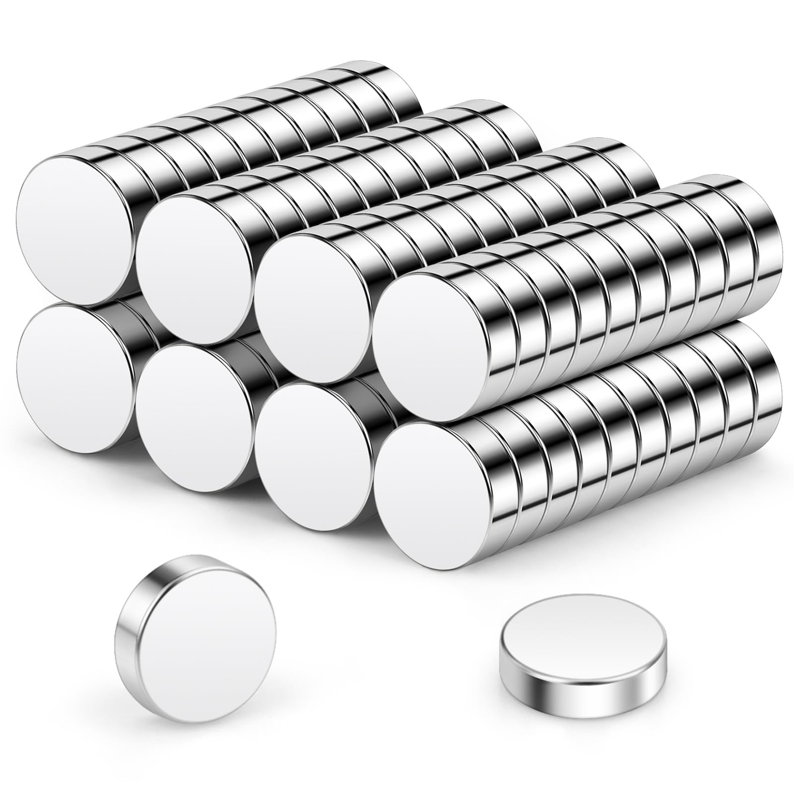 Wukong Round Magnets 10x3mm | 80 Pack, Extremely Strong Mini Magnets Round Small Magnet for Magnetic Board for Pin Board Magnetic Board, Refrigerator, Craft, Office, Kitchen