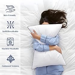 JOLLYVOGUE Pillows Queen Size Set of 4 for
